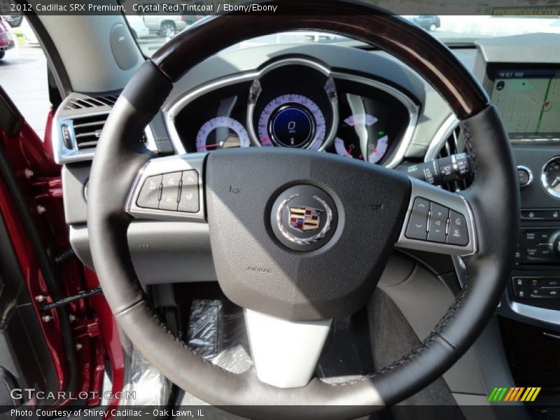 Crystal Red Tintcoat / Ebony/Ebony 2012 Cadillac SRX Premium