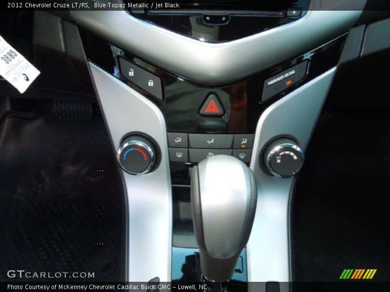 Blue Topaz Metallic / Jet Black 2012 Chevrolet Cruze LT/RS