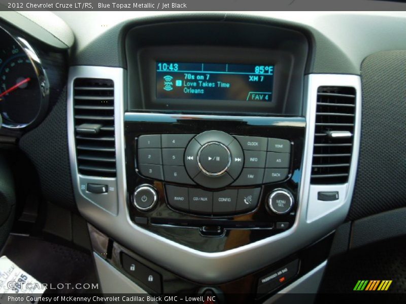 Blue Topaz Metallic / Jet Black 2012 Chevrolet Cruze LT/RS
