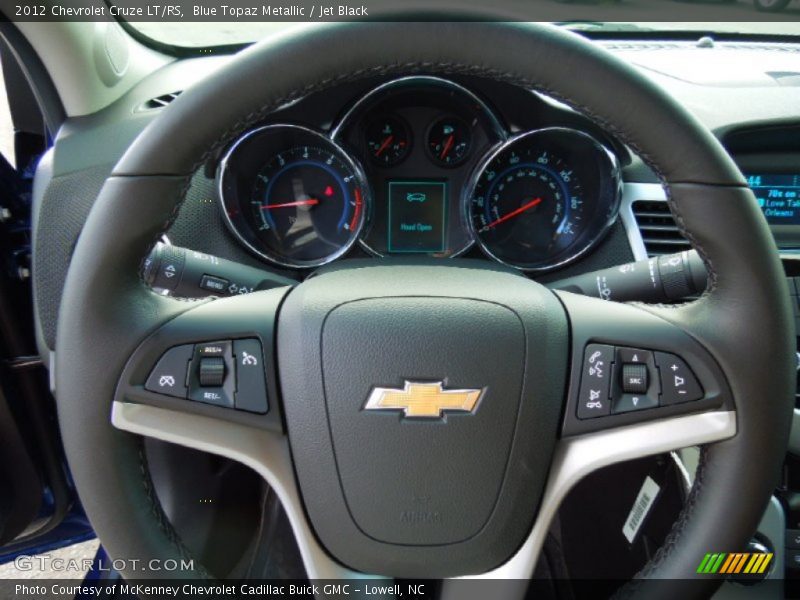 Blue Topaz Metallic / Jet Black 2012 Chevrolet Cruze LT/RS