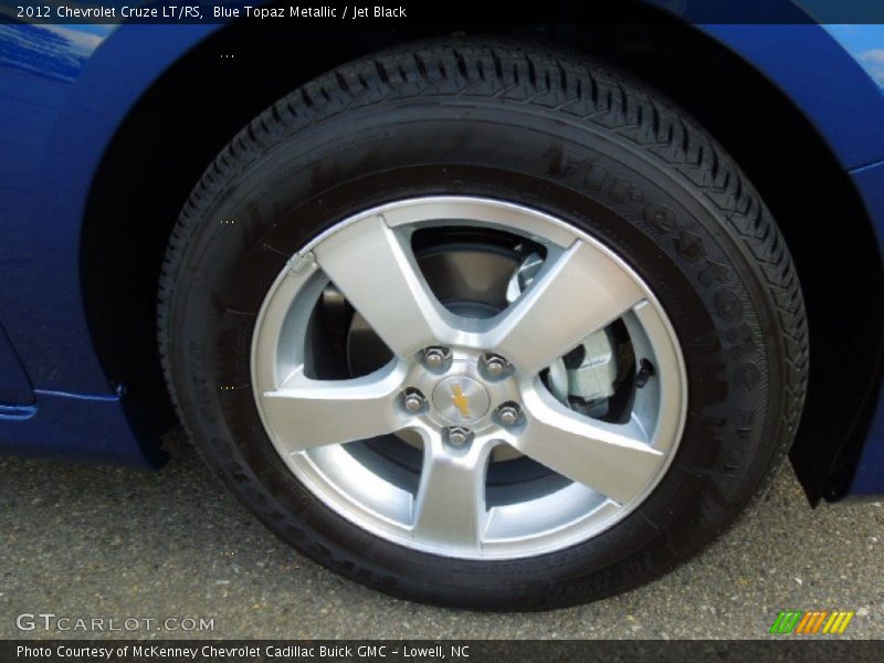 Blue Topaz Metallic / Jet Black 2012 Chevrolet Cruze LT/RS