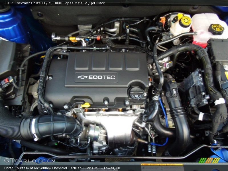 Blue Topaz Metallic / Jet Black 2012 Chevrolet Cruze LT/RS