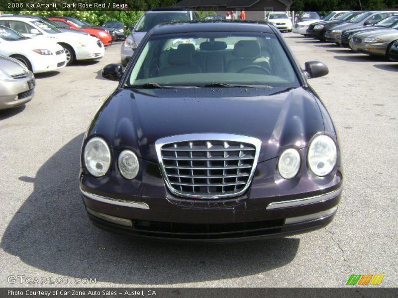Dark Rose Red / Beige 2006 Kia Amanti