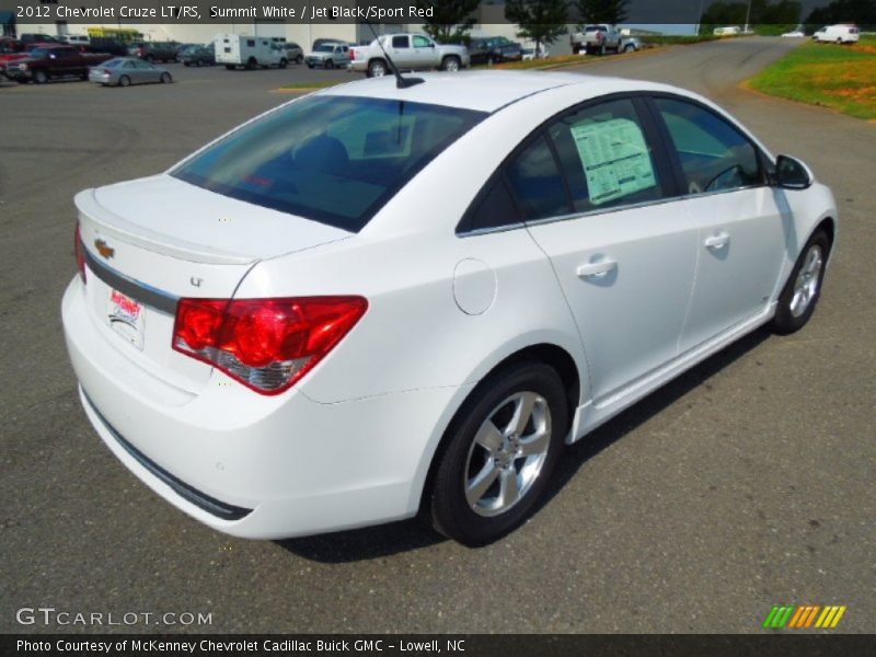 Summit White / Jet Black/Sport Red 2012 Chevrolet Cruze LT/RS