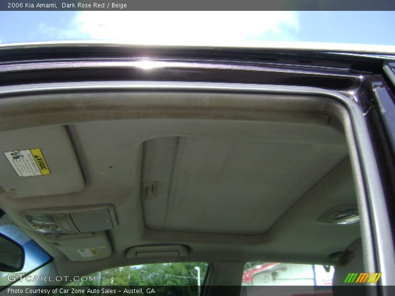 Dark Rose Red / Beige 2006 Kia Amanti
