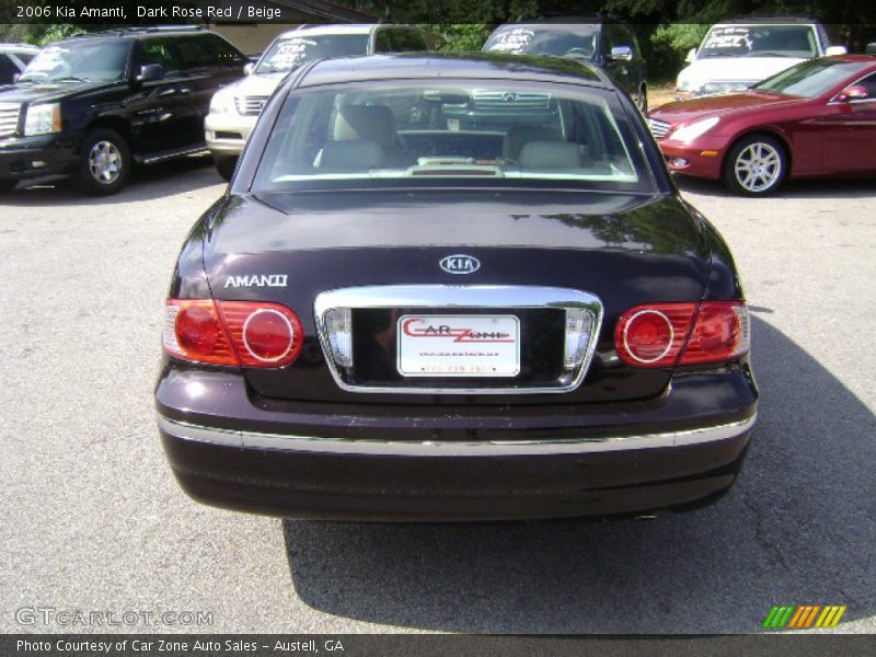 Dark Rose Red / Beige 2006 Kia Amanti