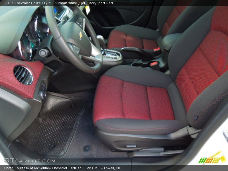 Front Seat of 2012 Cruze LT/RS
