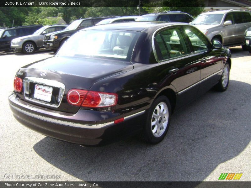 Dark Rose Red / Beige 2006 Kia Amanti