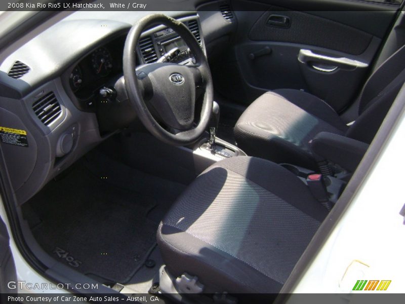 White / Gray 2008 Kia Rio Rio5 LX Hatchback
