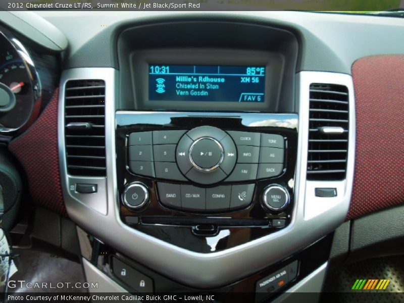 Controls of 2012 Cruze LT/RS