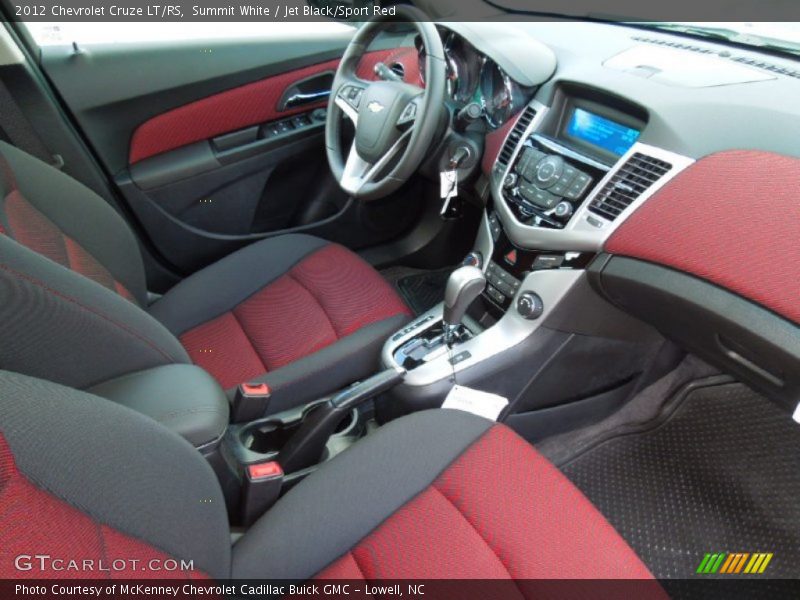  2012 Cruze LT/RS Jet Black/Sport Red Interior