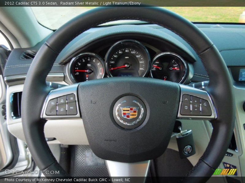 Radiant Silver Metallic / Light Titanium/Ebony 2012 Cadillac CTS 3.0 Sedan