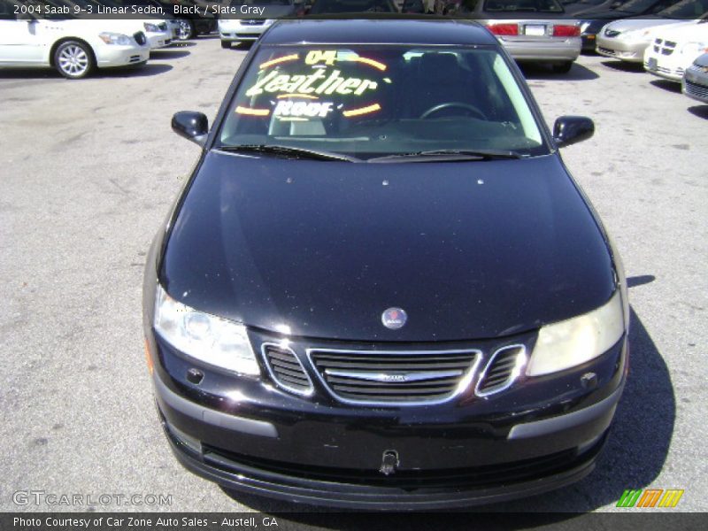 Black / Slate Gray 2004 Saab 9-3 Linear Sedan