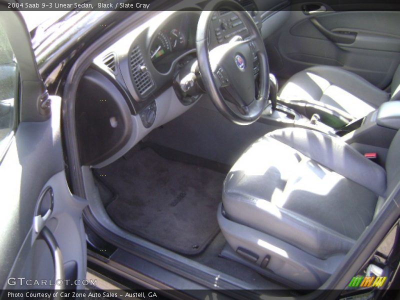 Black / Slate Gray 2004 Saab 9-3 Linear Sedan