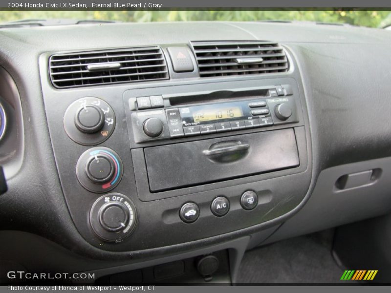 Eternal Blue Pearl / Gray 2004 Honda Civic LX Sedan