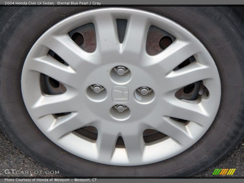 Eternal Blue Pearl / Gray 2004 Honda Civic LX Sedan