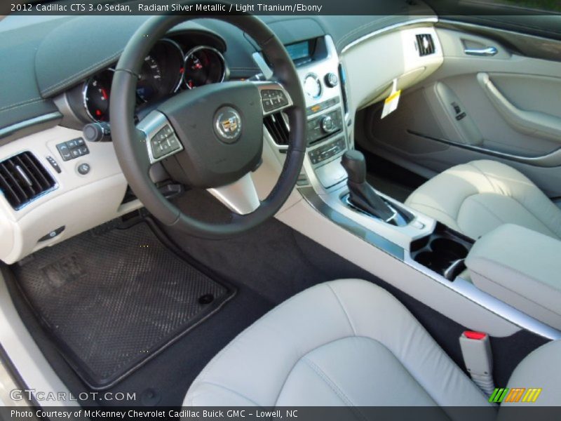Radiant Silver Metallic / Light Titanium/Ebony 2012 Cadillac CTS 3.0 Sedan