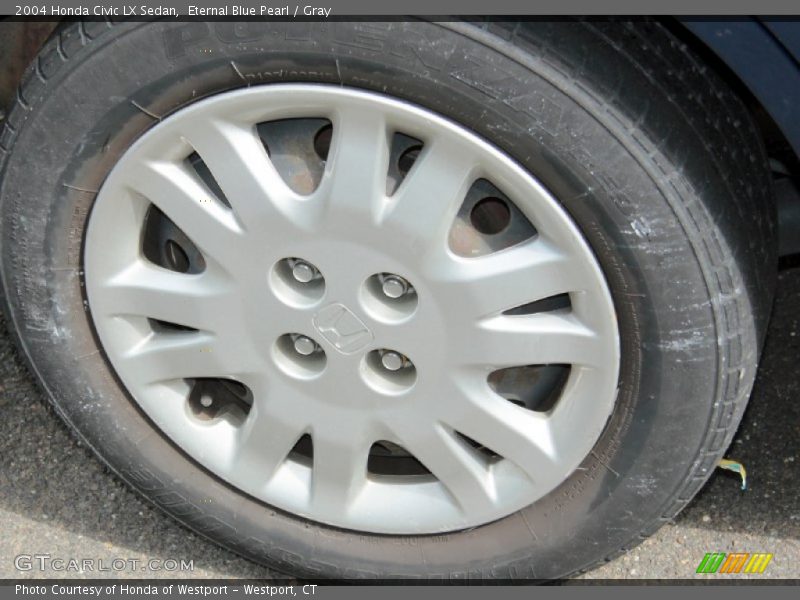 Eternal Blue Pearl / Gray 2004 Honda Civic LX Sedan