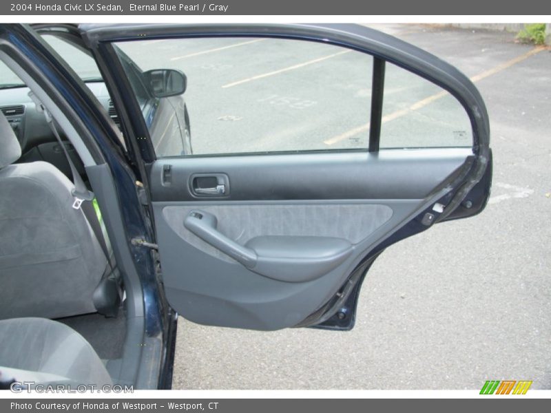 Eternal Blue Pearl / Gray 2004 Honda Civic LX Sedan