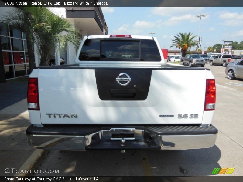 Blizzard White / Charcoal 2008 Nissan Titan SE Crew Cab