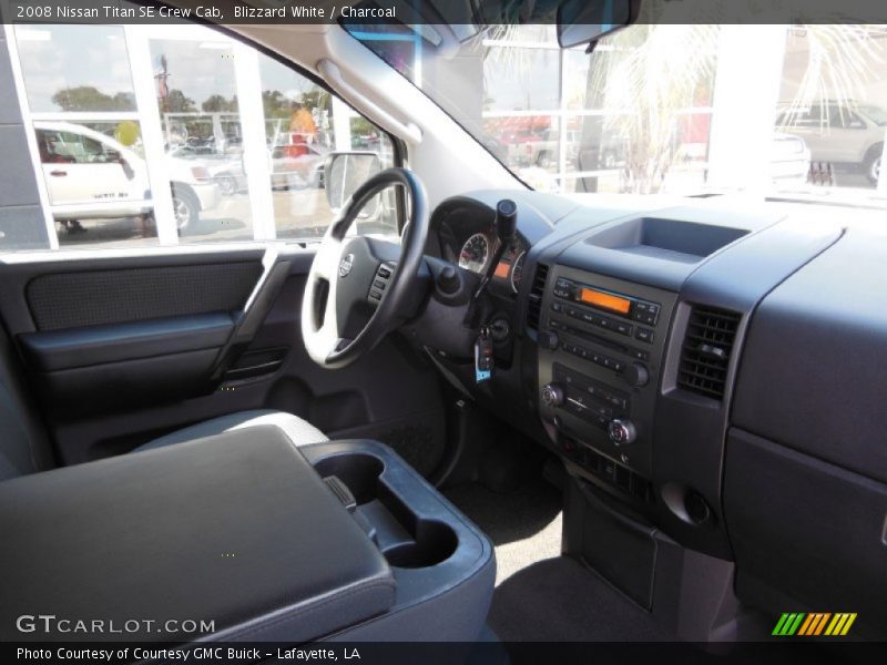 Blizzard White / Charcoal 2008 Nissan Titan SE Crew Cab
