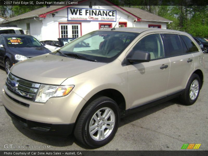 Dune Pearl Metallic / Camel 2007 Ford Edge SE