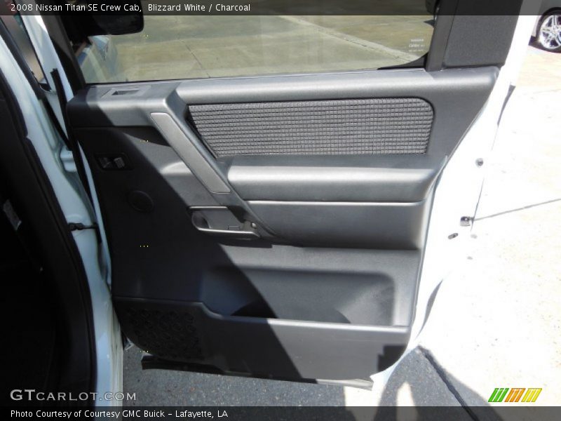 Blizzard White / Charcoal 2008 Nissan Titan SE Crew Cab