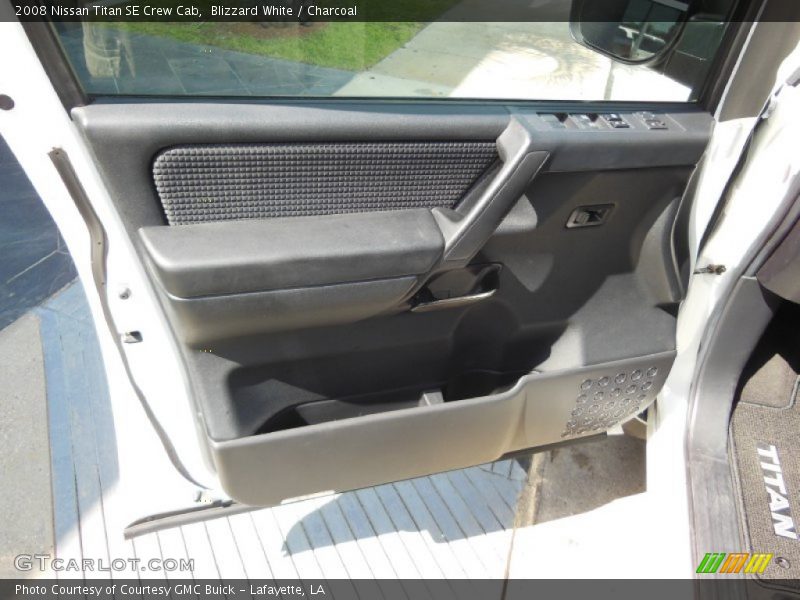 Blizzard White / Charcoal 2008 Nissan Titan SE Crew Cab