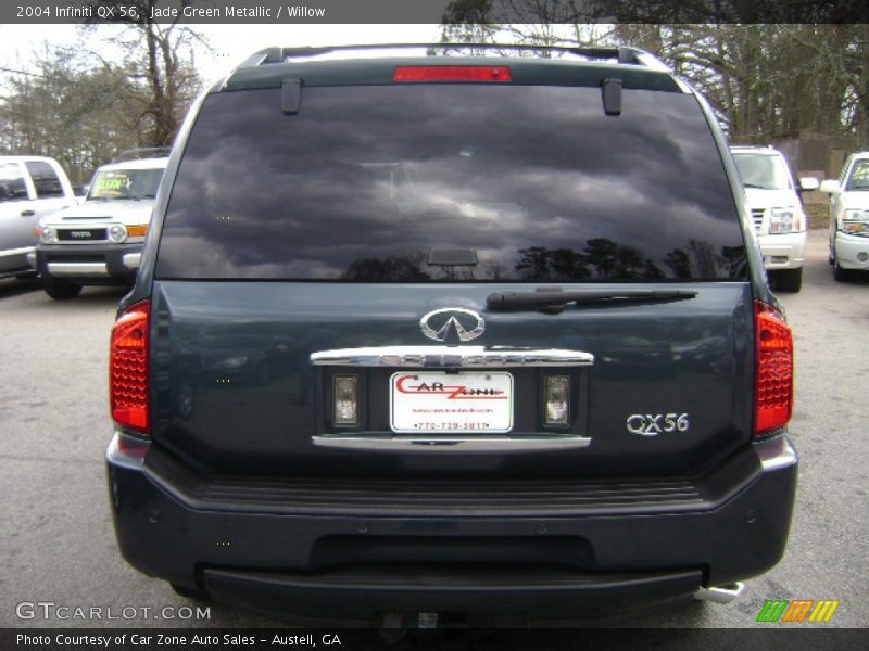 Jade Green Metallic / Willow 2004 Infiniti QX 56