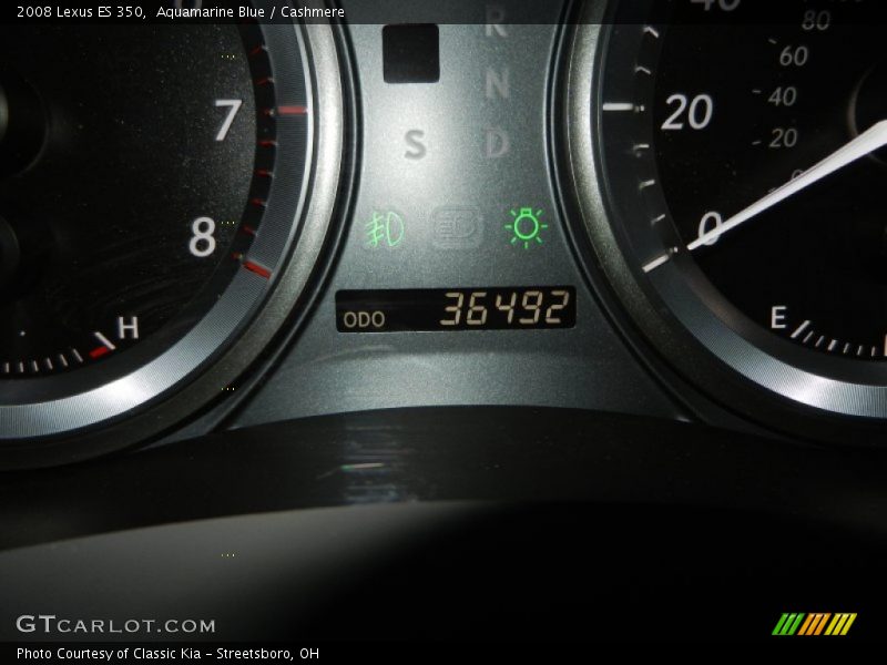 Aquamarine Blue / Cashmere 2008 Lexus ES 350