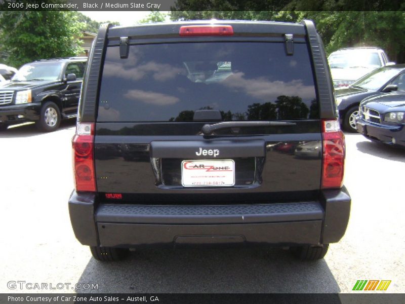 Black / Medium Slate Gray 2006 Jeep Commander