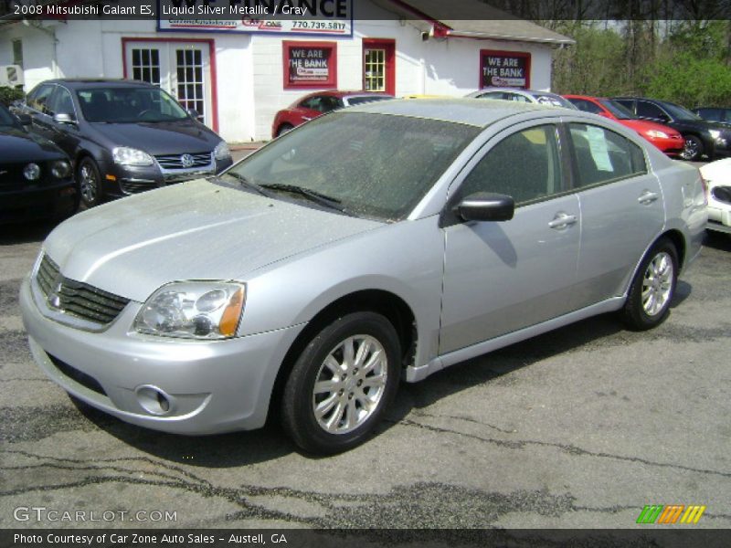 Liquid Silver Metallic / Gray 2008 Mitsubishi Galant ES