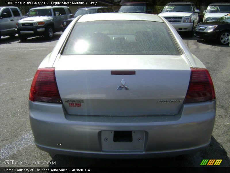 Liquid Silver Metallic / Gray 2008 Mitsubishi Galant ES