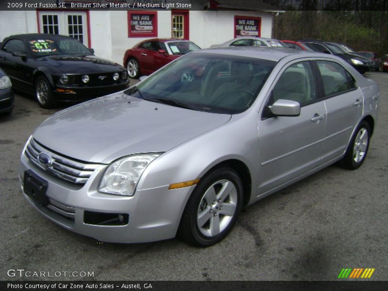 Brilliant Silver Metallic / Medium Light Stone 2009 Ford Fusion SE
