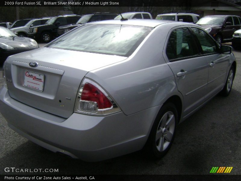 Brilliant Silver Metallic / Medium Light Stone 2009 Ford Fusion SE