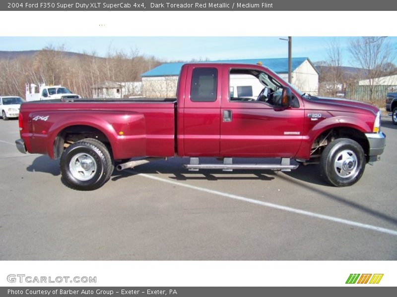  2004 F350 Super Duty XLT SuperCab 4x4 Dark Toreador Red Metallic