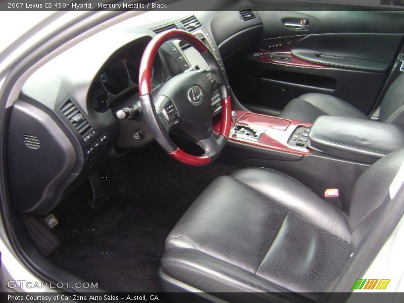 Mercury Metallic / Black 2007 Lexus GS 450h Hybrid