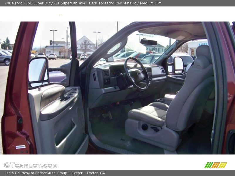 Dark Toreador Red Metallic / Medium Flint 2004 Ford F350 Super Duty XLT SuperCab 4x4