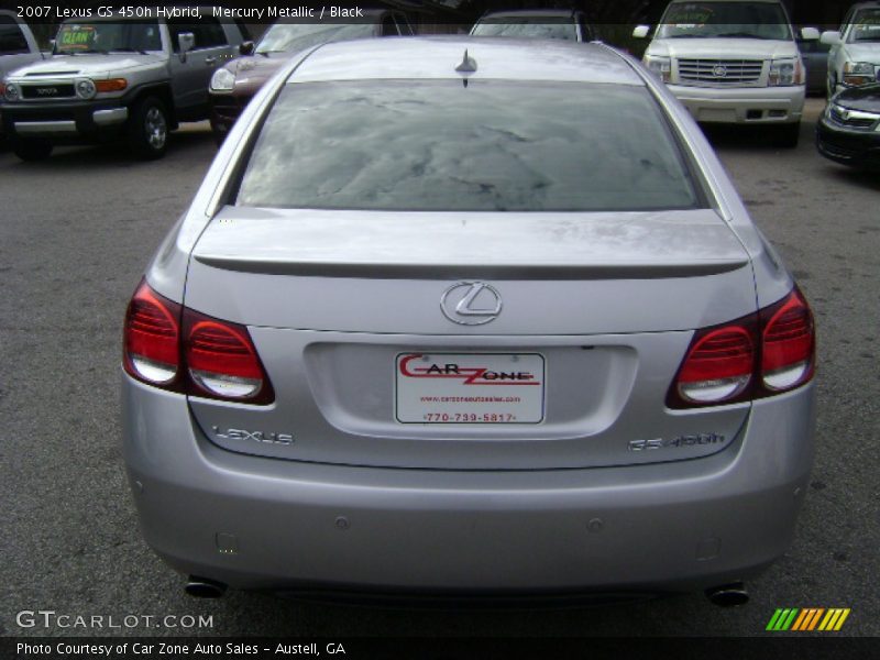 Mercury Metallic / Black 2007 Lexus GS 450h Hybrid