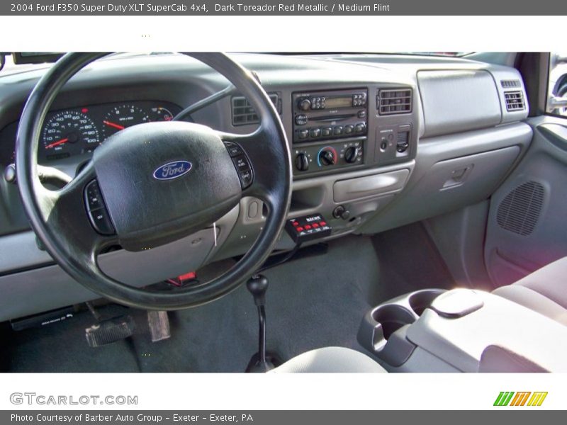 Dark Toreador Red Metallic / Medium Flint 2004 Ford F350 Super Duty XLT SuperCab 4x4