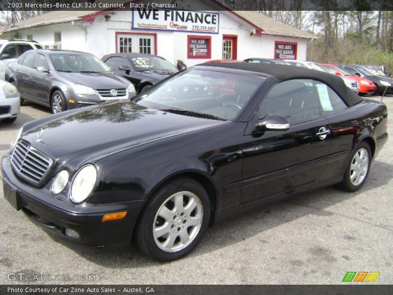 Black / Charcoal 2003 Mercedes-Benz CLK 320 Cabriolet