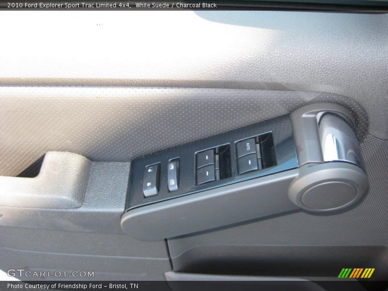 White Suede / Charcoal Black 2010 Ford Explorer Sport Trac Limited 4x4