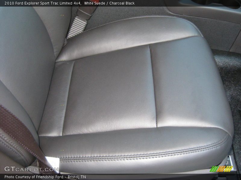 White Suede / Charcoal Black 2010 Ford Explorer Sport Trac Limited 4x4
