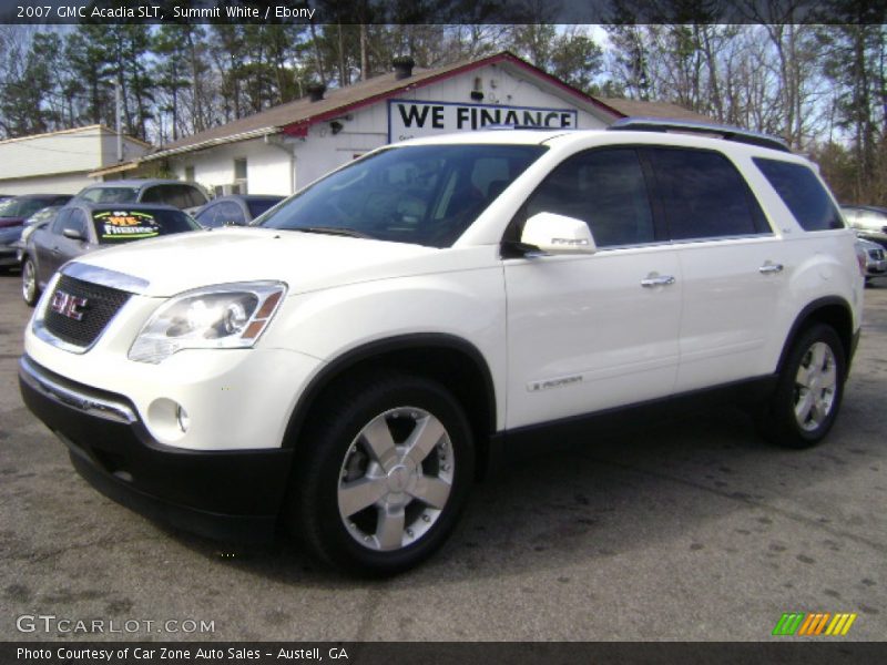 Summit White / Ebony 2007 GMC Acadia SLT
