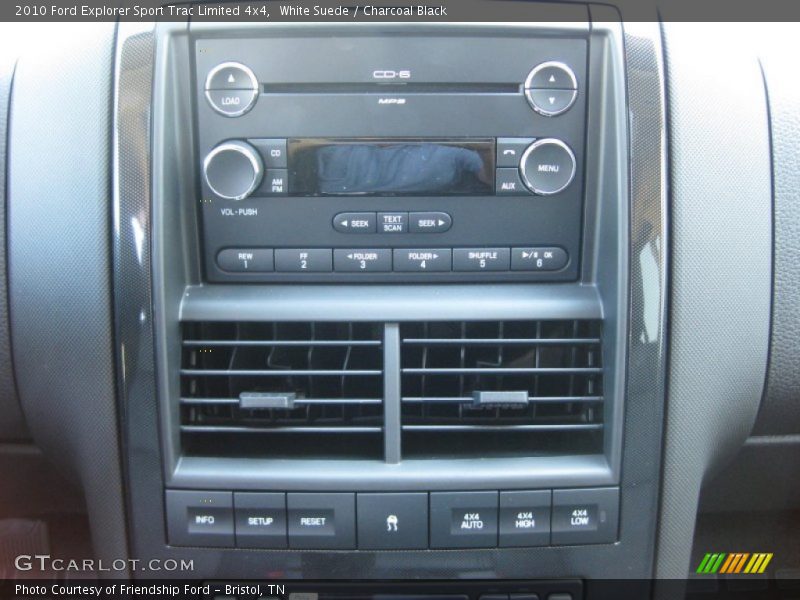 White Suede / Charcoal Black 2010 Ford Explorer Sport Trac Limited 4x4