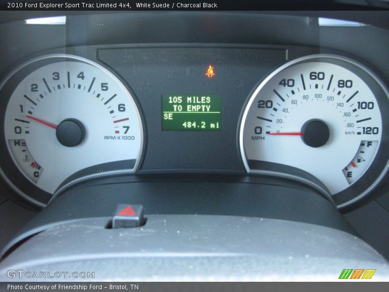White Suede / Charcoal Black 2010 Ford Explorer Sport Trac Limited 4x4