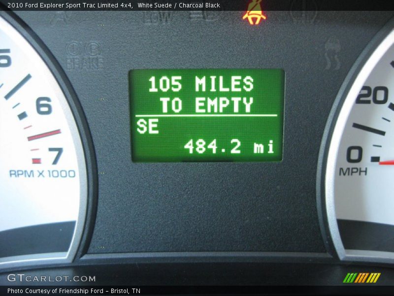 White Suede / Charcoal Black 2010 Ford Explorer Sport Trac Limited 4x4