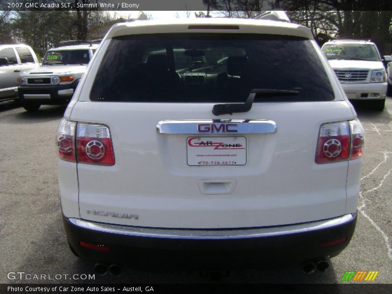 Summit White / Ebony 2007 GMC Acadia SLT