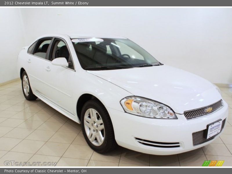 Summit White / Ebony 2012 Chevrolet Impala LT