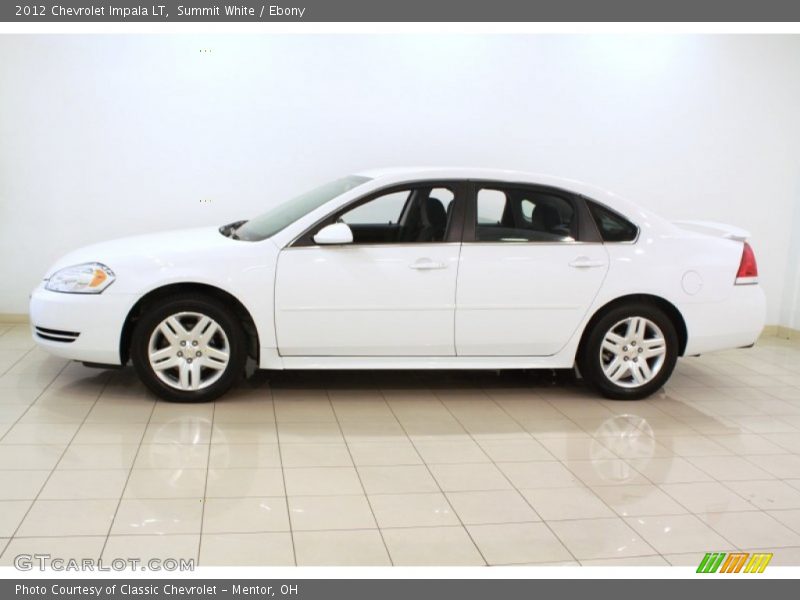 Summit White / Ebony 2012 Chevrolet Impala LT